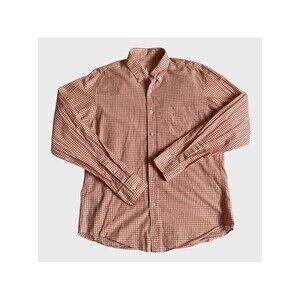J. Crew Men's Slim Fit Light Weight Button Down Shirt L Check Red White Preppy